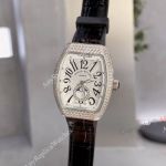 Copy Franck Muller Vanguard Automatic Diamond Bezel Lady Moonphase Watch 